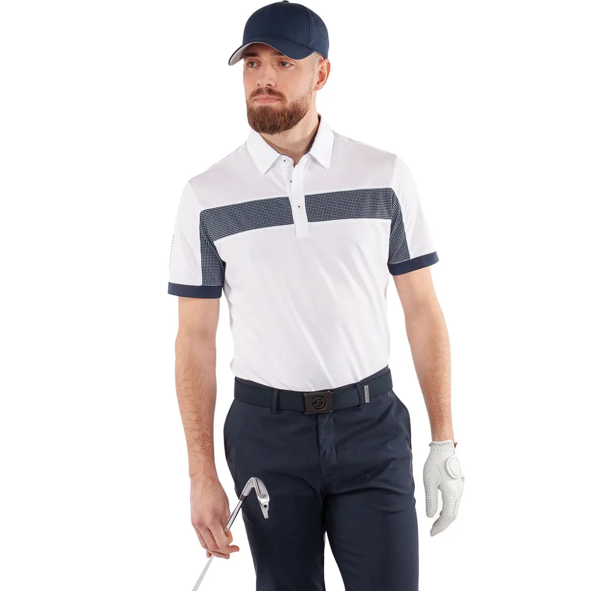 Galvin Green Men's Mills Chest Print Golf Polo Shirt