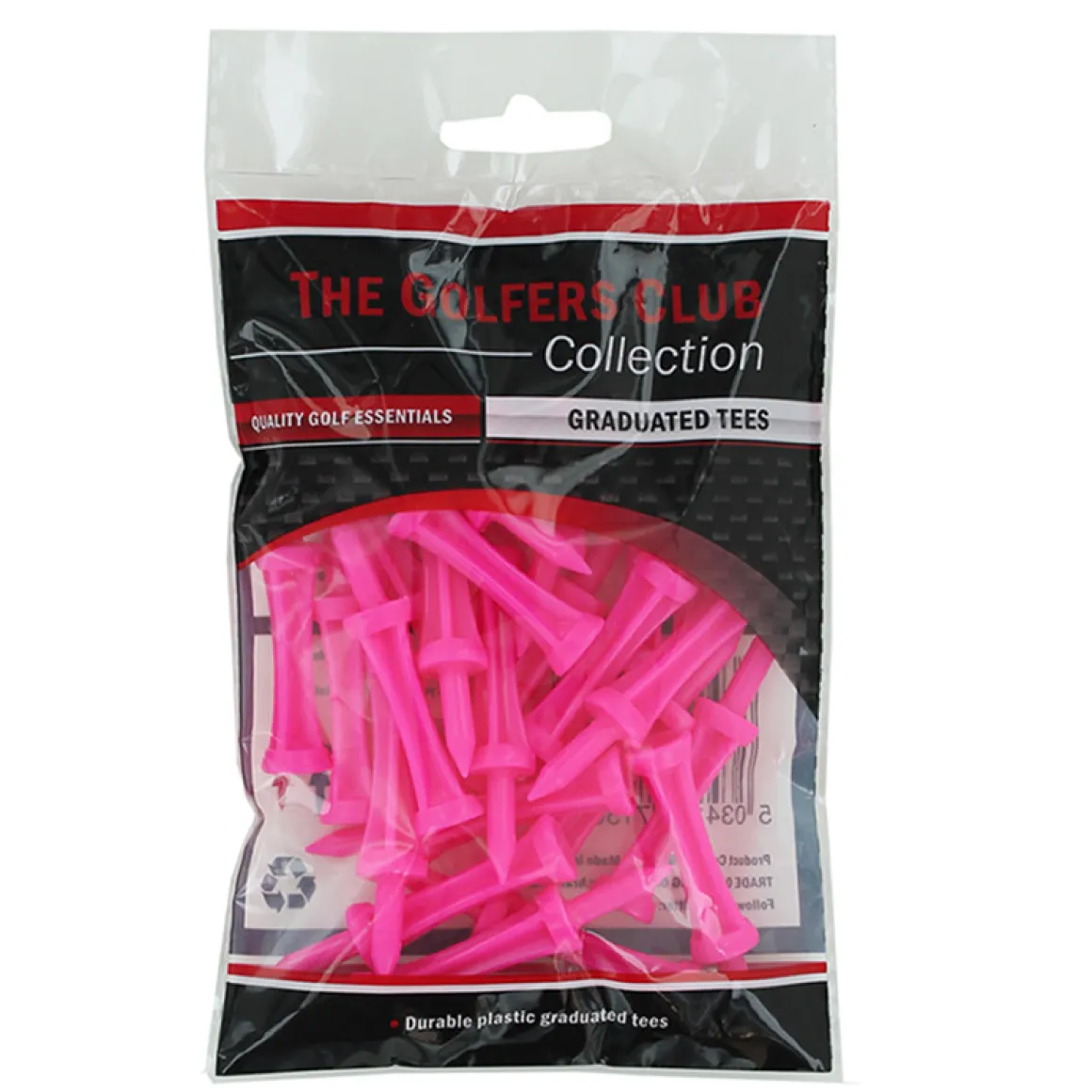 Golfers Club Step Height Golf Tees - 25 Pack