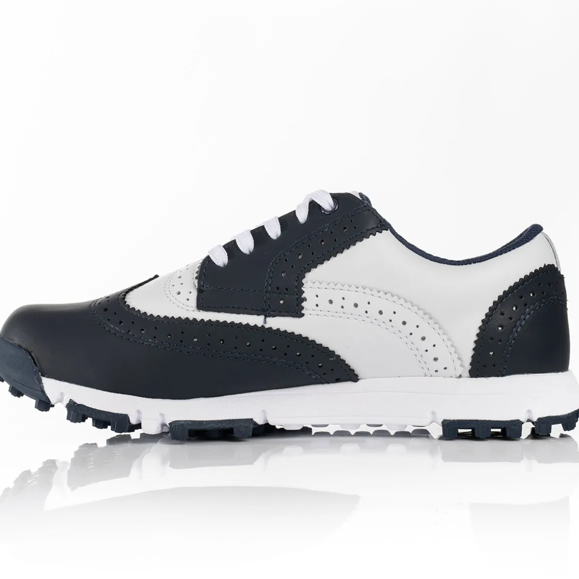 GOLFINO Ladies Aurora Brogue Waterproof Spikeless Golf Shoes