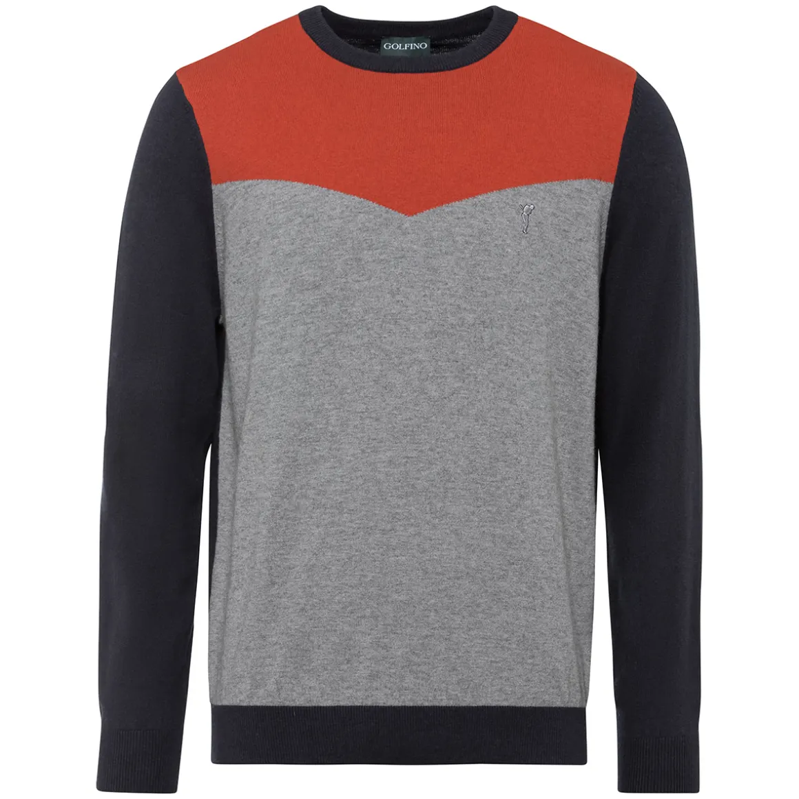 GOLFINO Men's Chevron Golf Midlayer