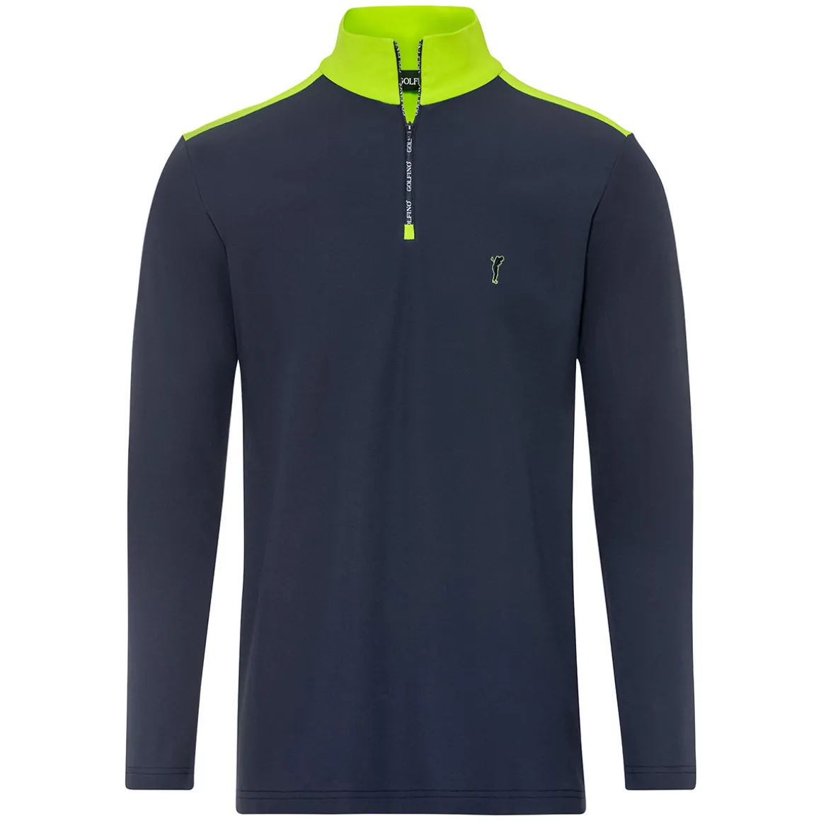 GOLFINO Men's Living Logo Zip Golf Midlayer
