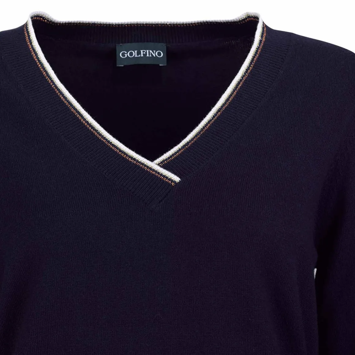 golfino_vneck_knitted_lad_2.webp GOLFINO V-Neck Knitted Ladies Sweater