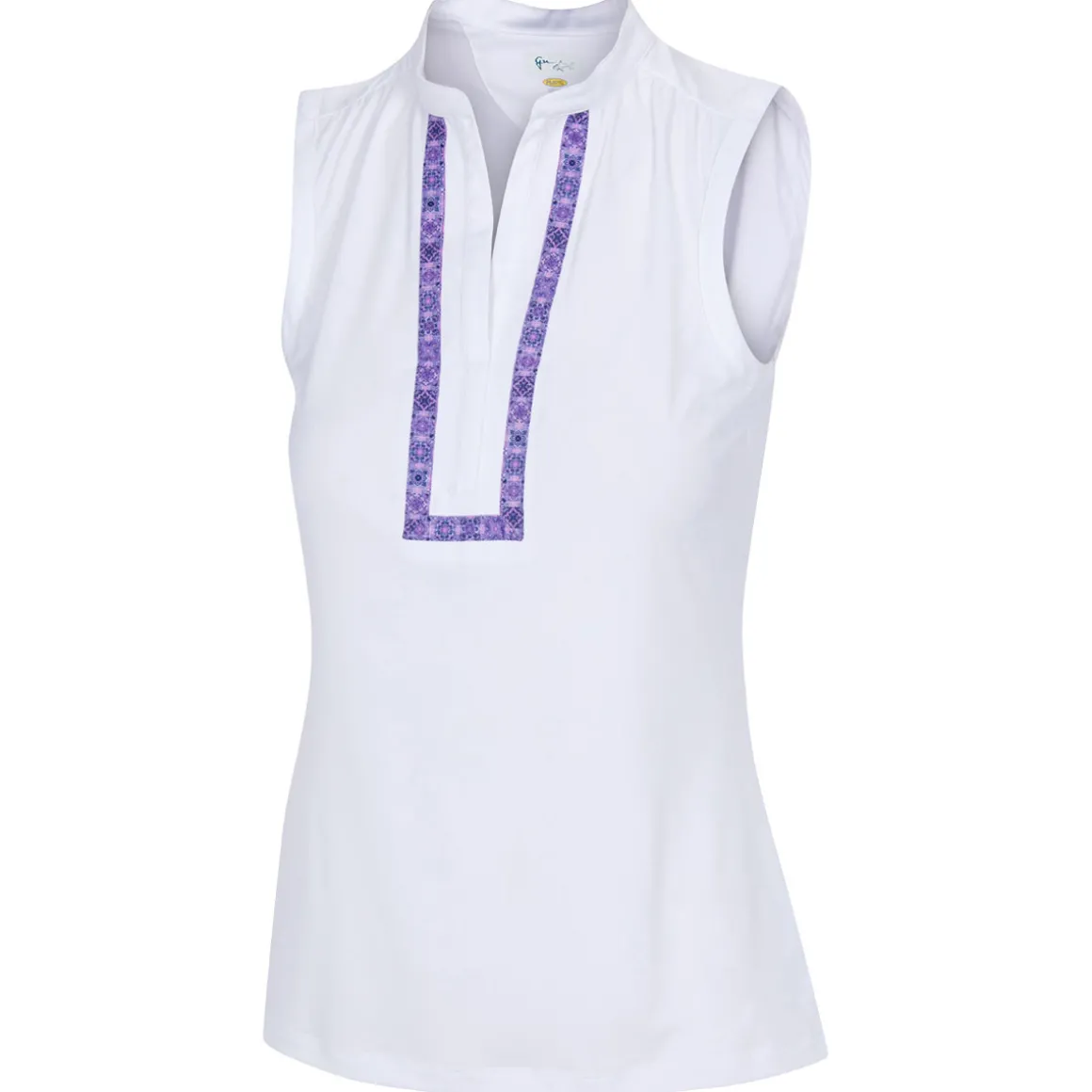 Greg Norman Ladies Mira Sleeveless Golf Polo Shirt