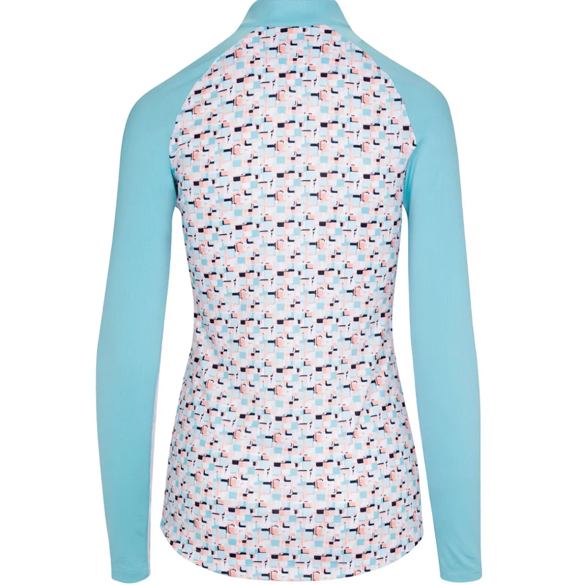 greg_norman_ladies_prism__2-1.webp Greg Norman Ladies Prism Print L/S Half Zip Golf Midlayer