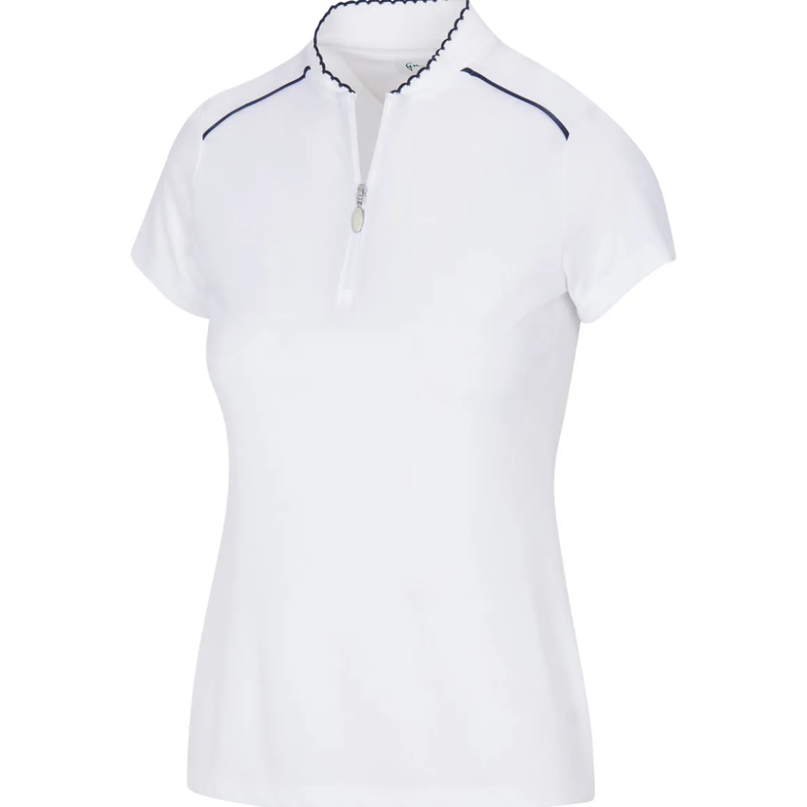 Greg Norman Ladies Scallop Collar Golf Polo Shirt