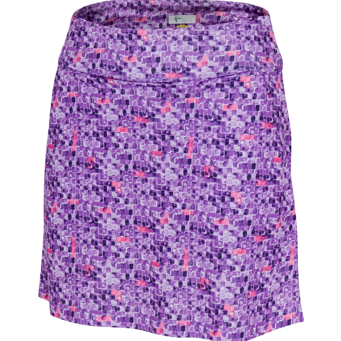 greg_norman_ladies_tile_p_2.webp Greg Norman Ladies Tile Print Pull-On Golf Skort