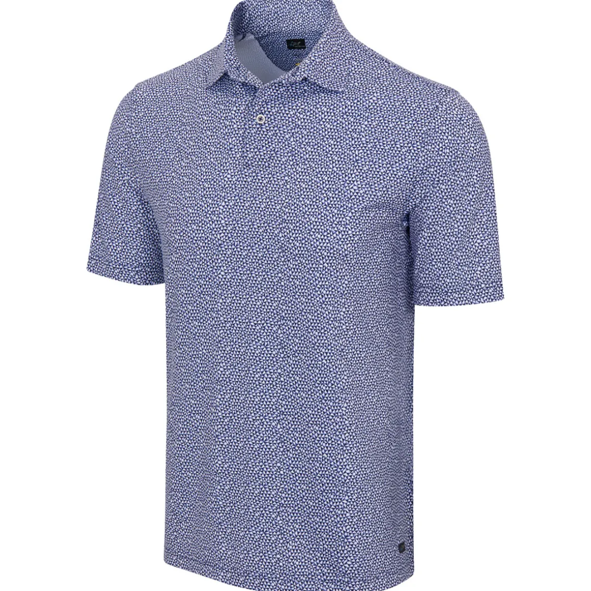 Greg Norman Men's Abstract Shark Tooth Golf Polo Shirt
