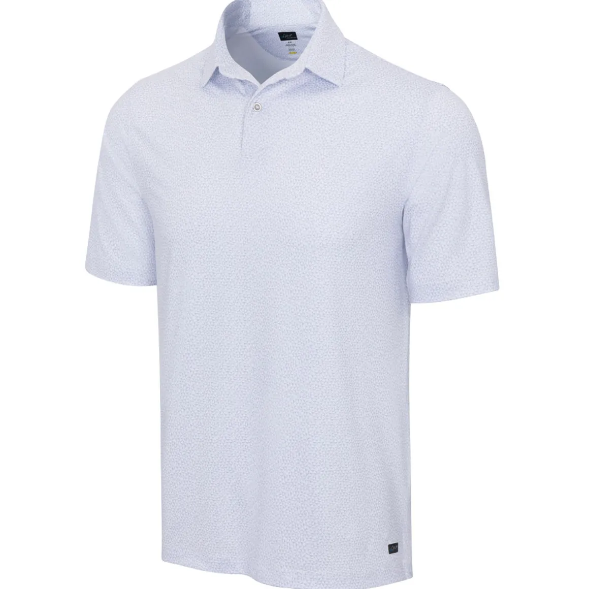 Greg Norman Men's Abstract Shark Tooth Golf Polo Shirt