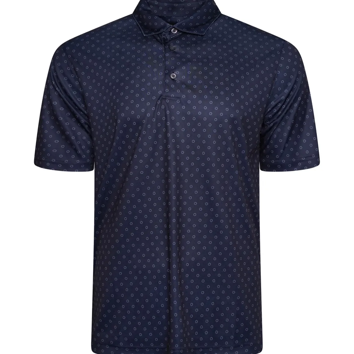 Greg Norman Men's Geo Fan Swirl Golf Polo Shirt