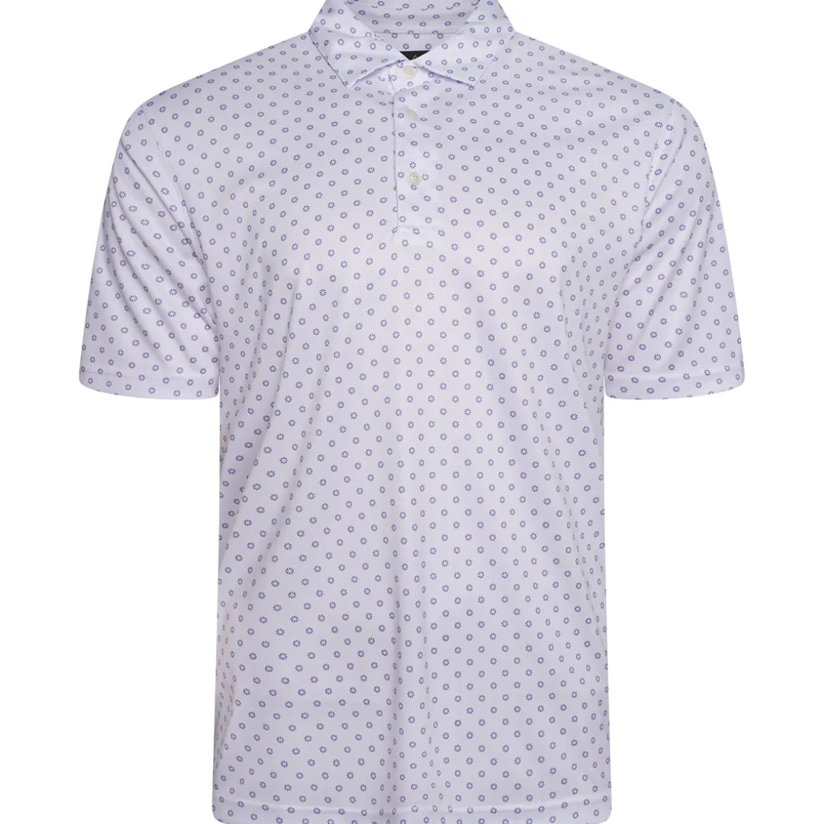 Greg Norman Men's Geo Fan Swirl Golf Polo Shirt