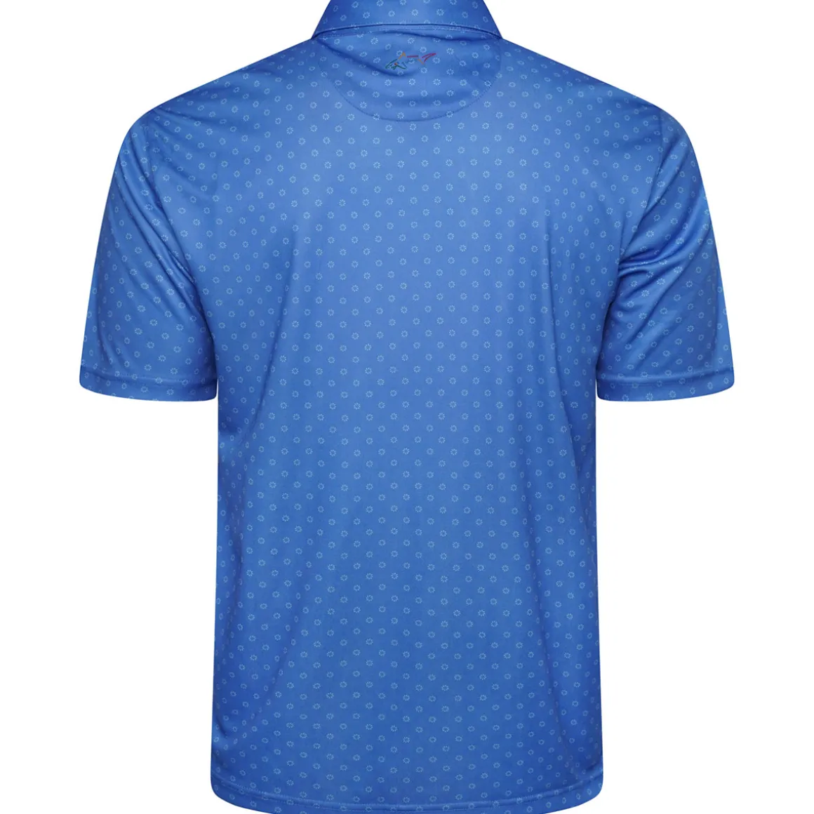 Greg Norman Men's Geo Fan Swirl Golf Polo Shirt