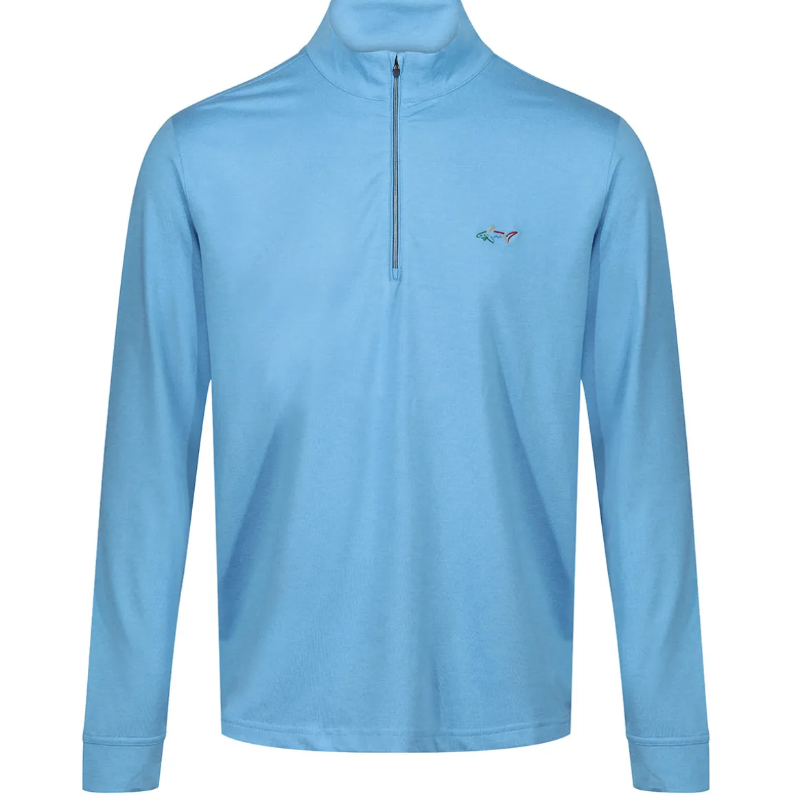 Greg Norman Men's Heathered Half Zip Mock Golf Midlayer