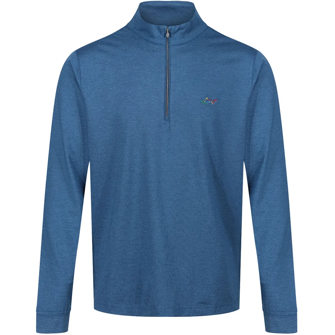 Greg Norman Men's Heathered Half Zip Mock Golf Midlayer