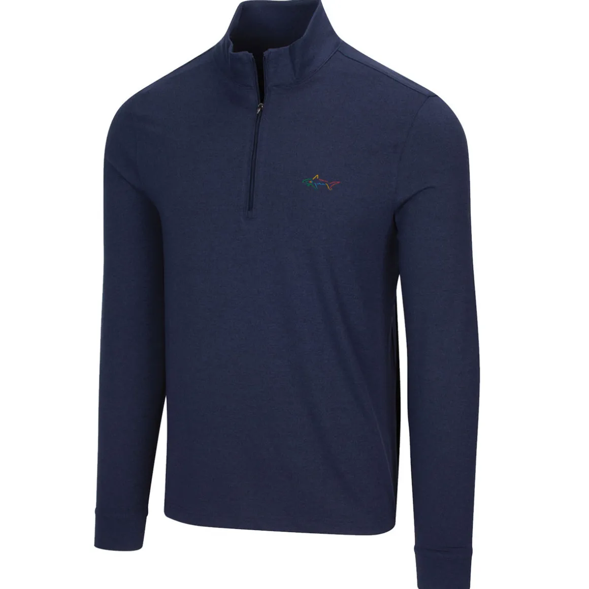greg_norman_mens_heathere_4-3.webp Greg Norman Men's Heathered Half Zip Mock Golf Midlayer