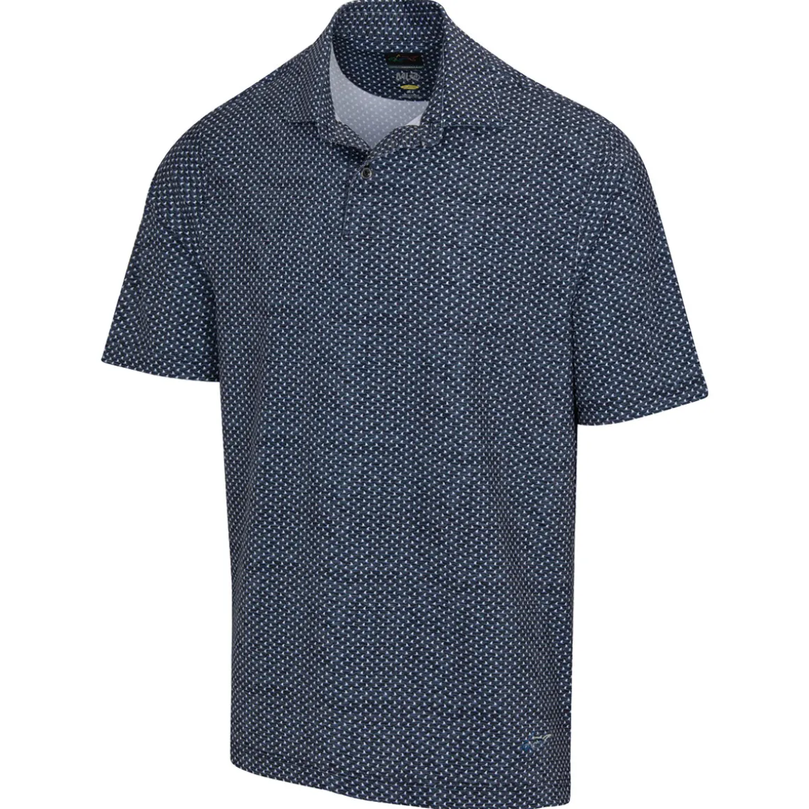 Greg Norman Men's Micro Shark Fin Golf Polo Shirt