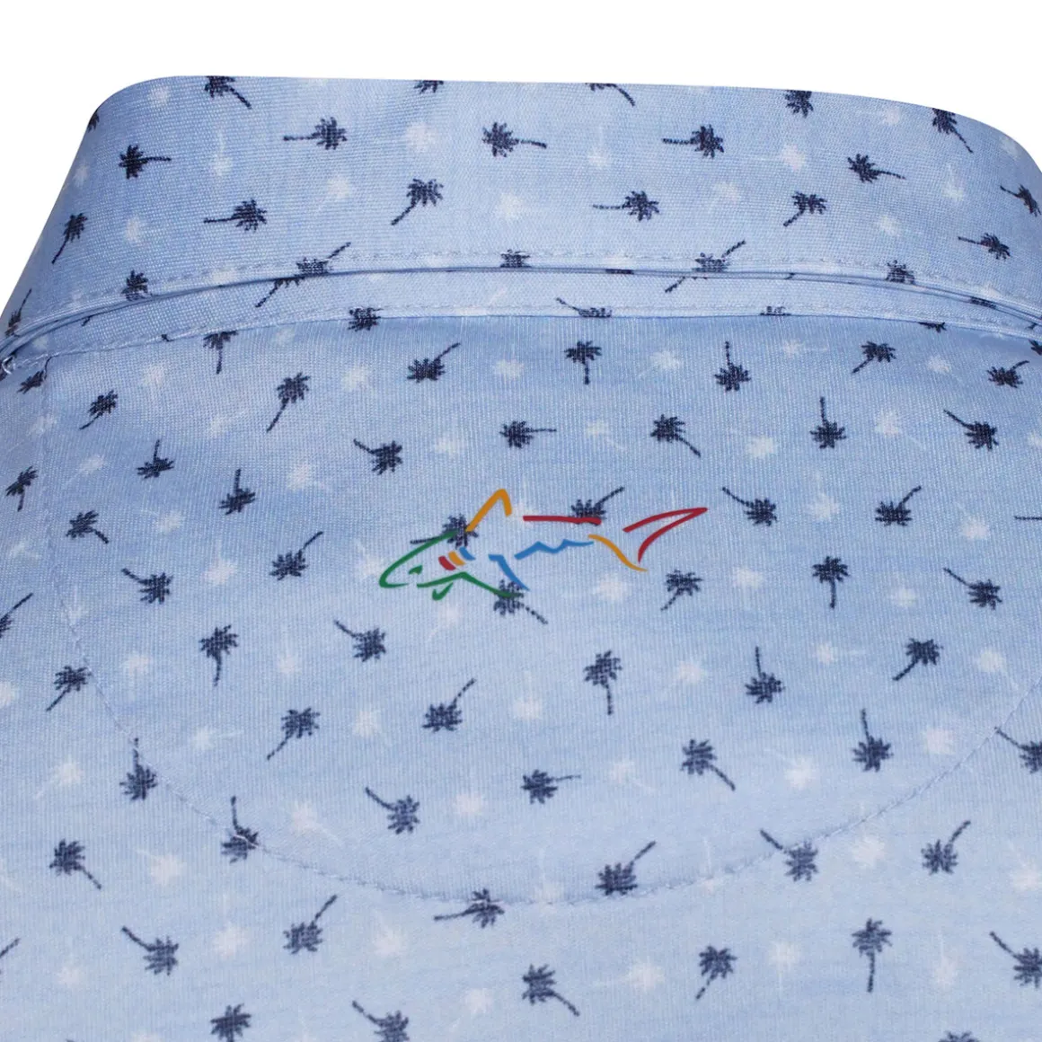 greg_norman_mens_mini_pal_3.webp Greg Norman Men's Mini Palm Print Golf Polo Shirt