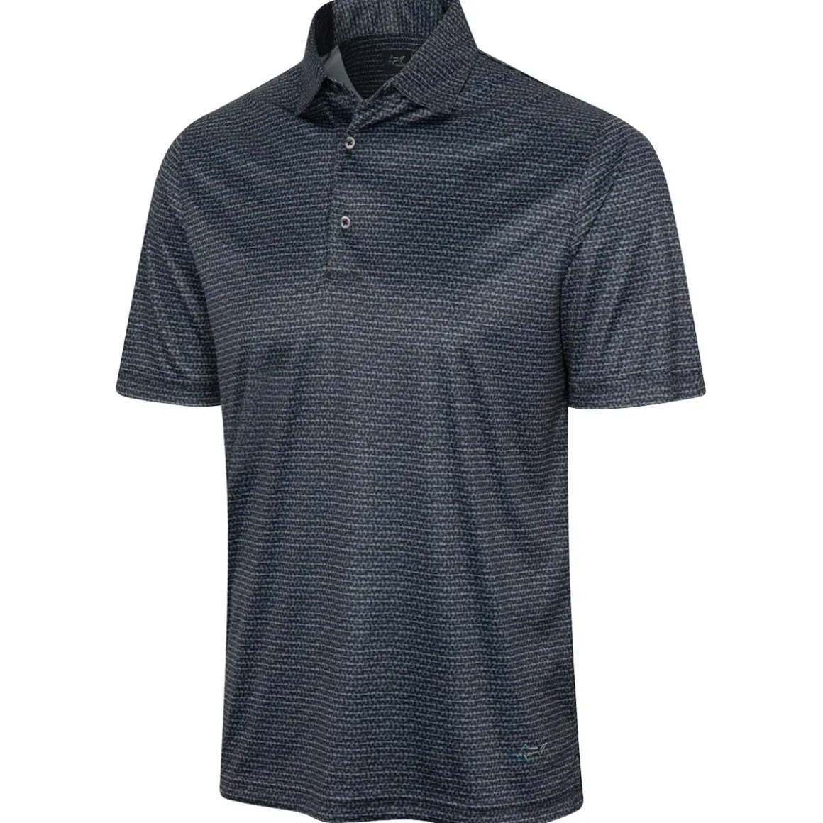 Greg Norman Men's ML75 Recycled Microlux Fine Stripe Golf Polo Shirt