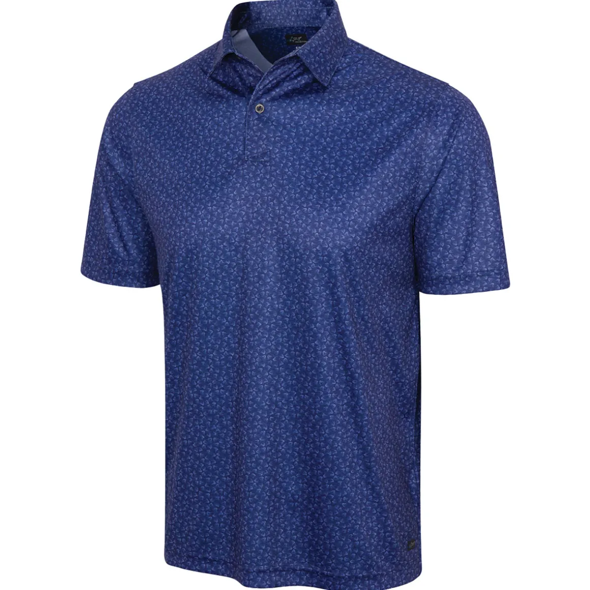 Greg Norman Men's ML75 Shark Fin Print Golf Polo Shirt