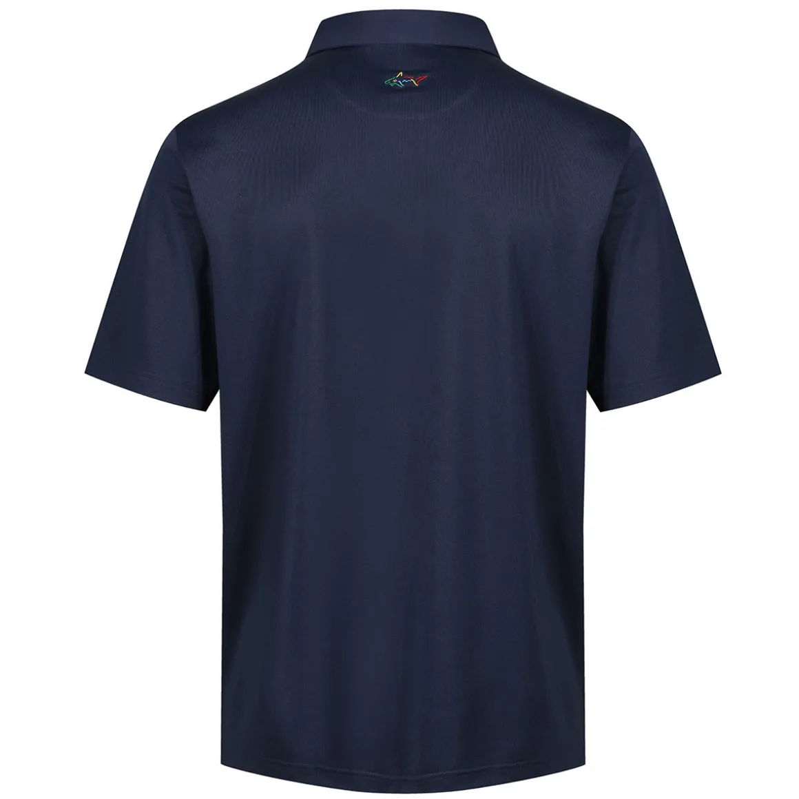 Greg Norman Men's Neck Logo Stretch Golf Polo Shirt