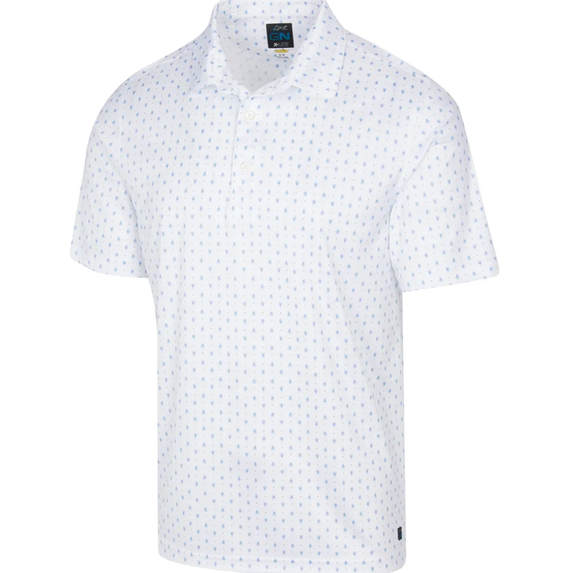 Greg Norman Men's Paisley Foulard Golf Polo Shirt