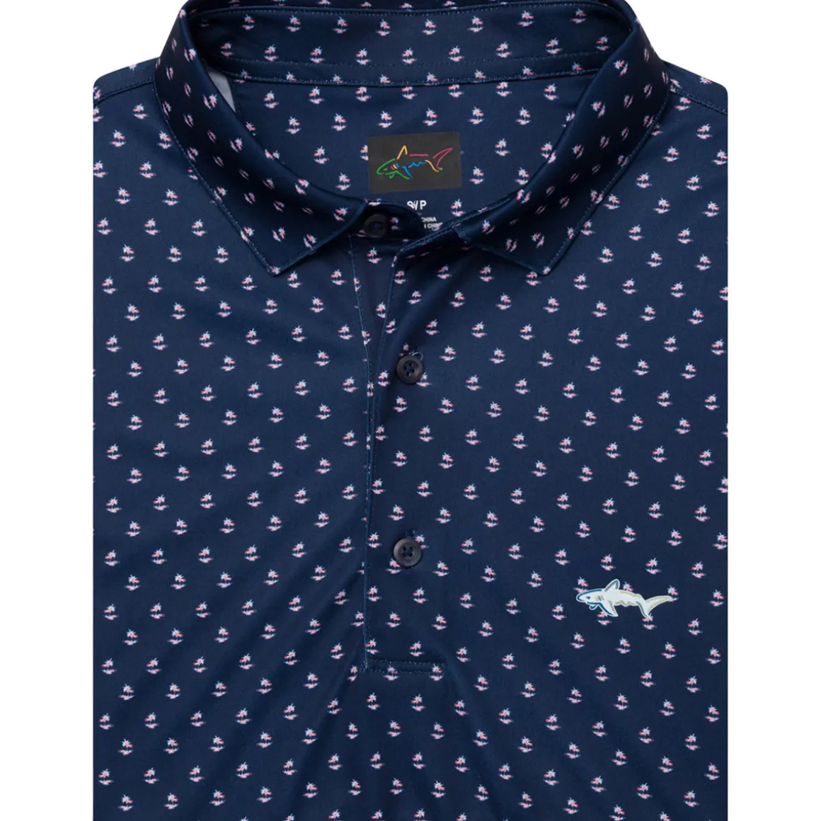 greg_norman_mens_paradise_2.webp Greg Norman Men's Paradise Print Golf Polo Shirt