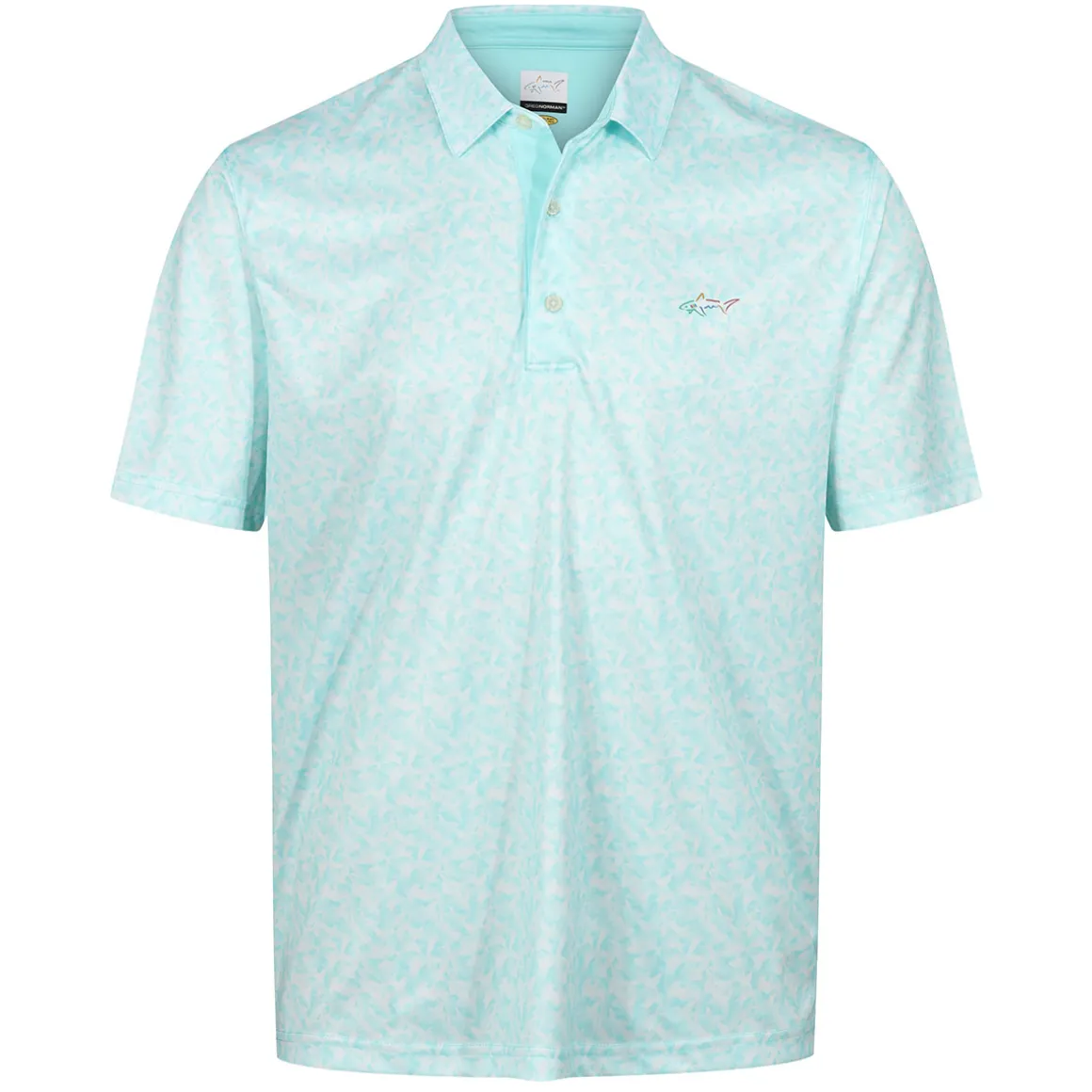 Greg Norman Men's Shark Camo Golf Polo Shirt