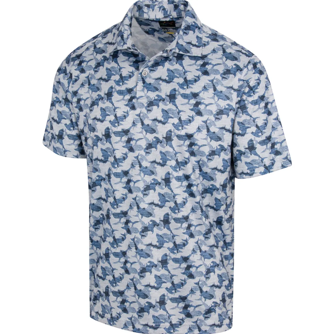 Greg Norman Men's Shark Shiver Golf Polo Shirt