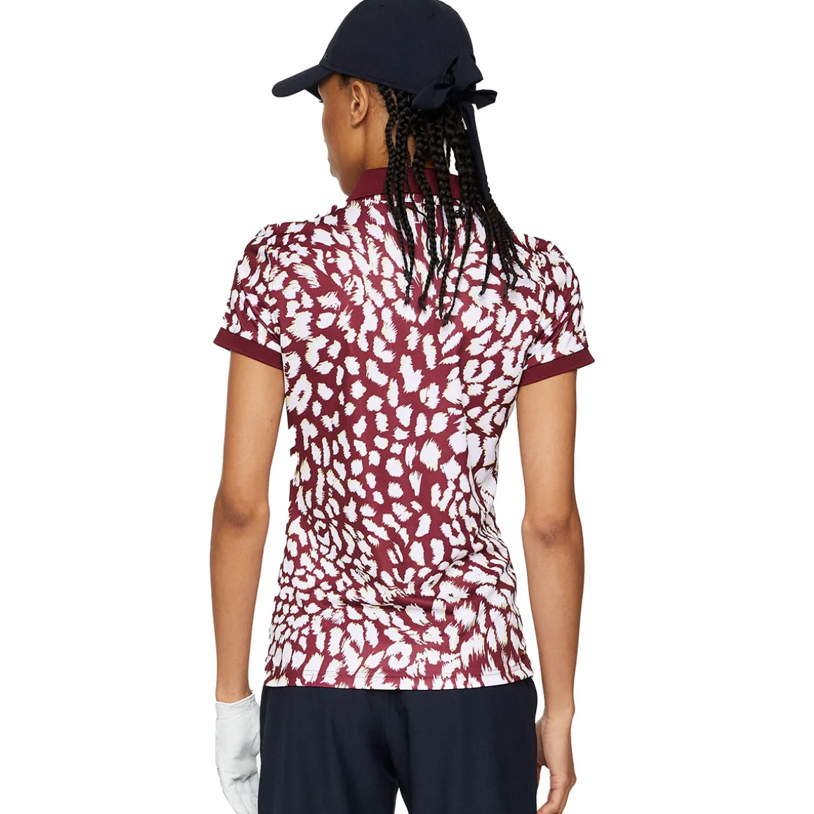 J.Lindeberg Ladies Tour Tech Print Golf Polo Shirt