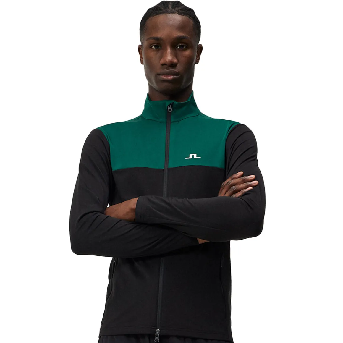 J.Lindeberg Men's Banks Full Zip Golf Midlayer