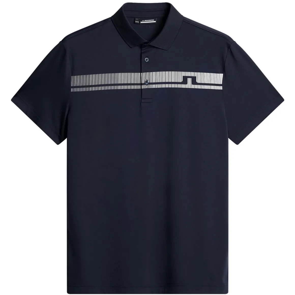 J.Lindeberg Men's Klas Chest Stripe Golf Polo Shirt