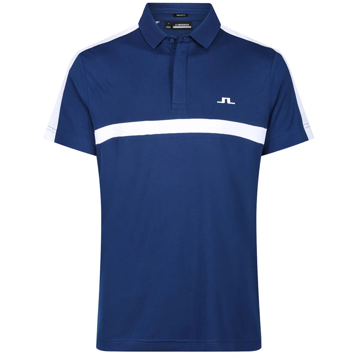 J.Lindeberg Men's Sebastian Chest Stripe Golf Polo Shirt