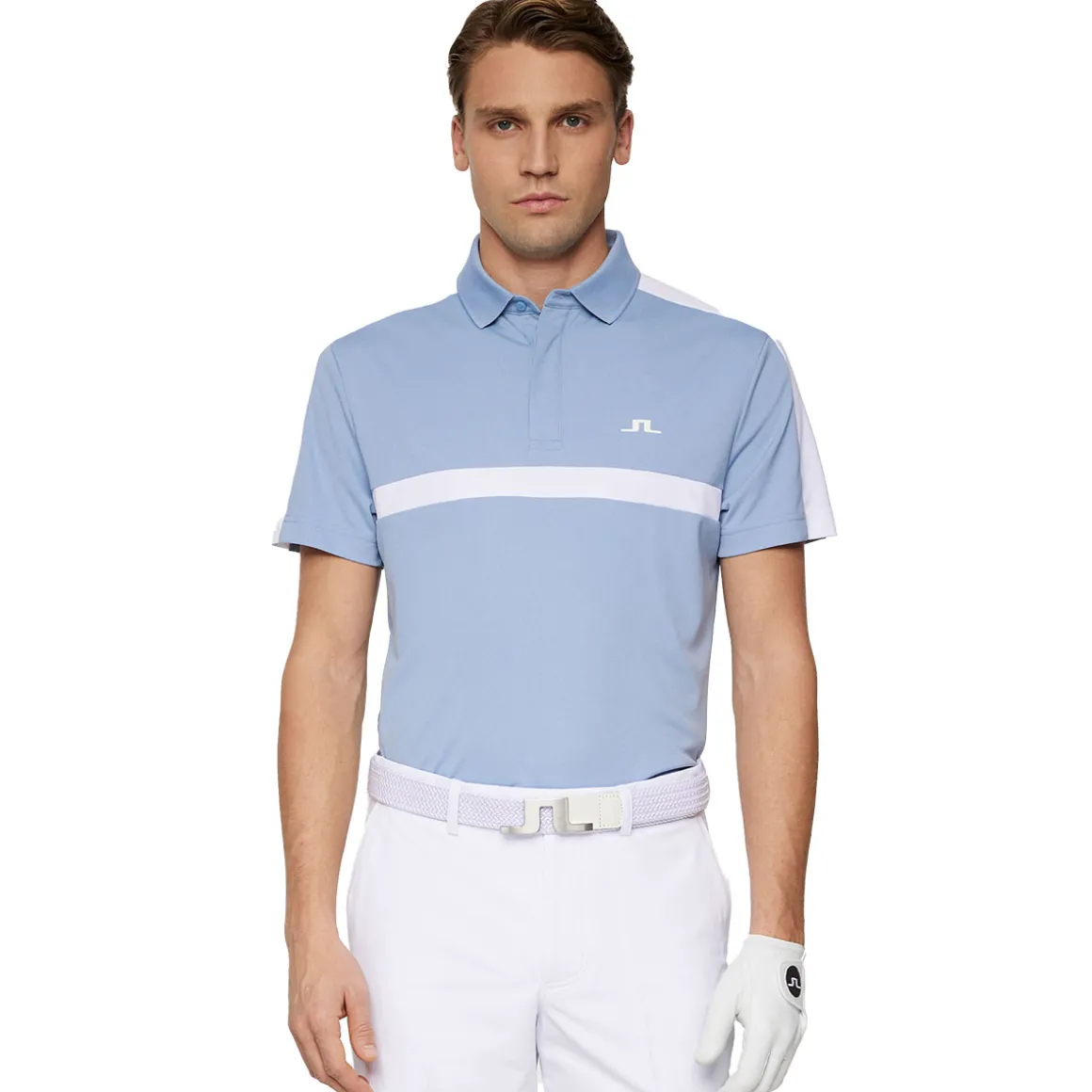 jlindeberg_mens_sebastian_5.webp J.Lindeberg Men's Sebastian Chest Stripe Golf Polo Shirt