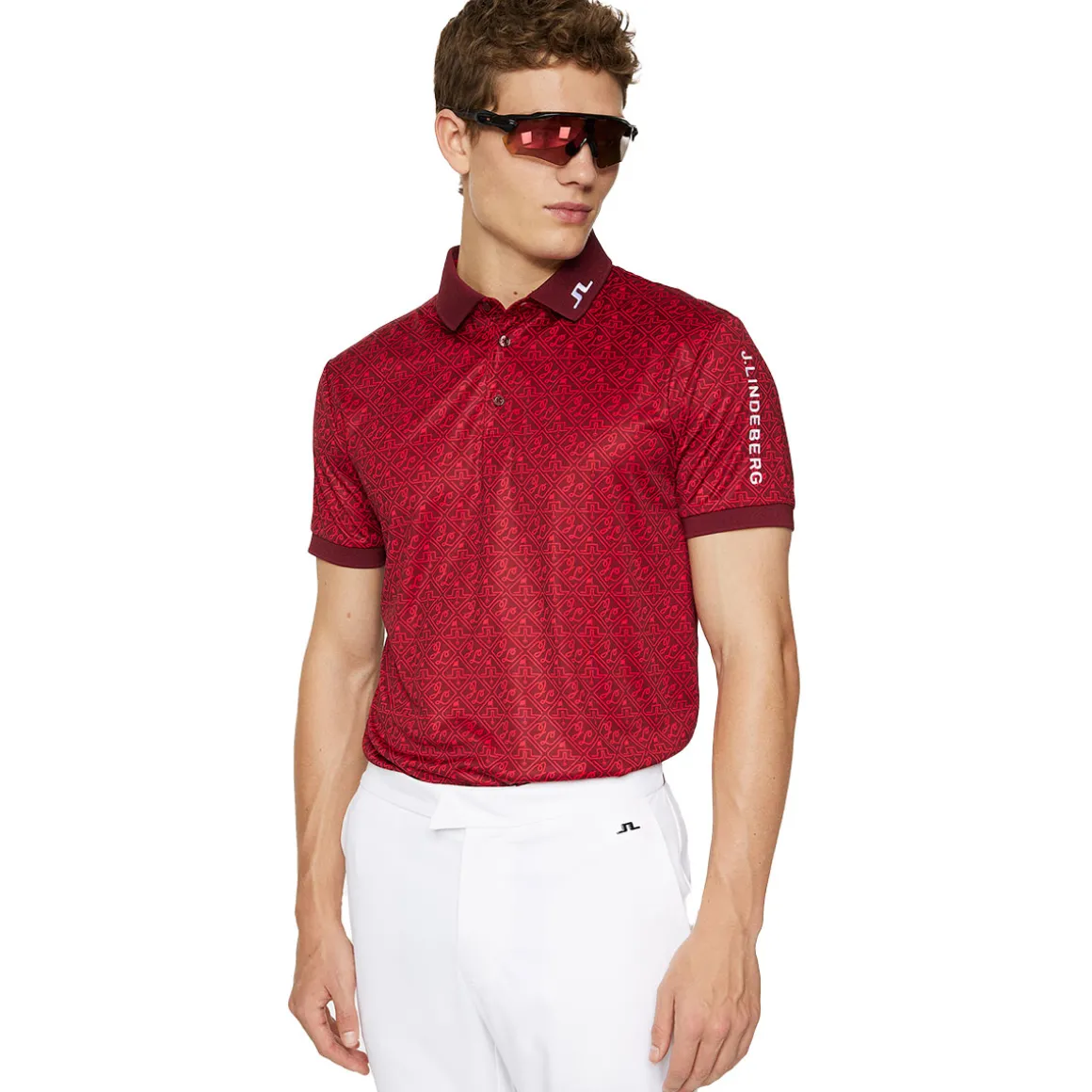 jlindeberg_mens_tour_tech_4-3.webp J.Lindeberg Men's Tour Tech Print Golf Polo Shirt