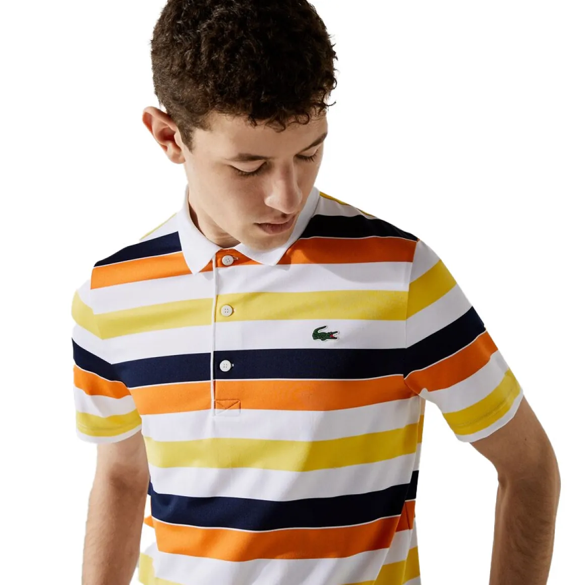 lacoste_mens_sport_breath_2.webp Lacoste Men's SPORT Breathable Striped Stretch Golf Polo Shirt