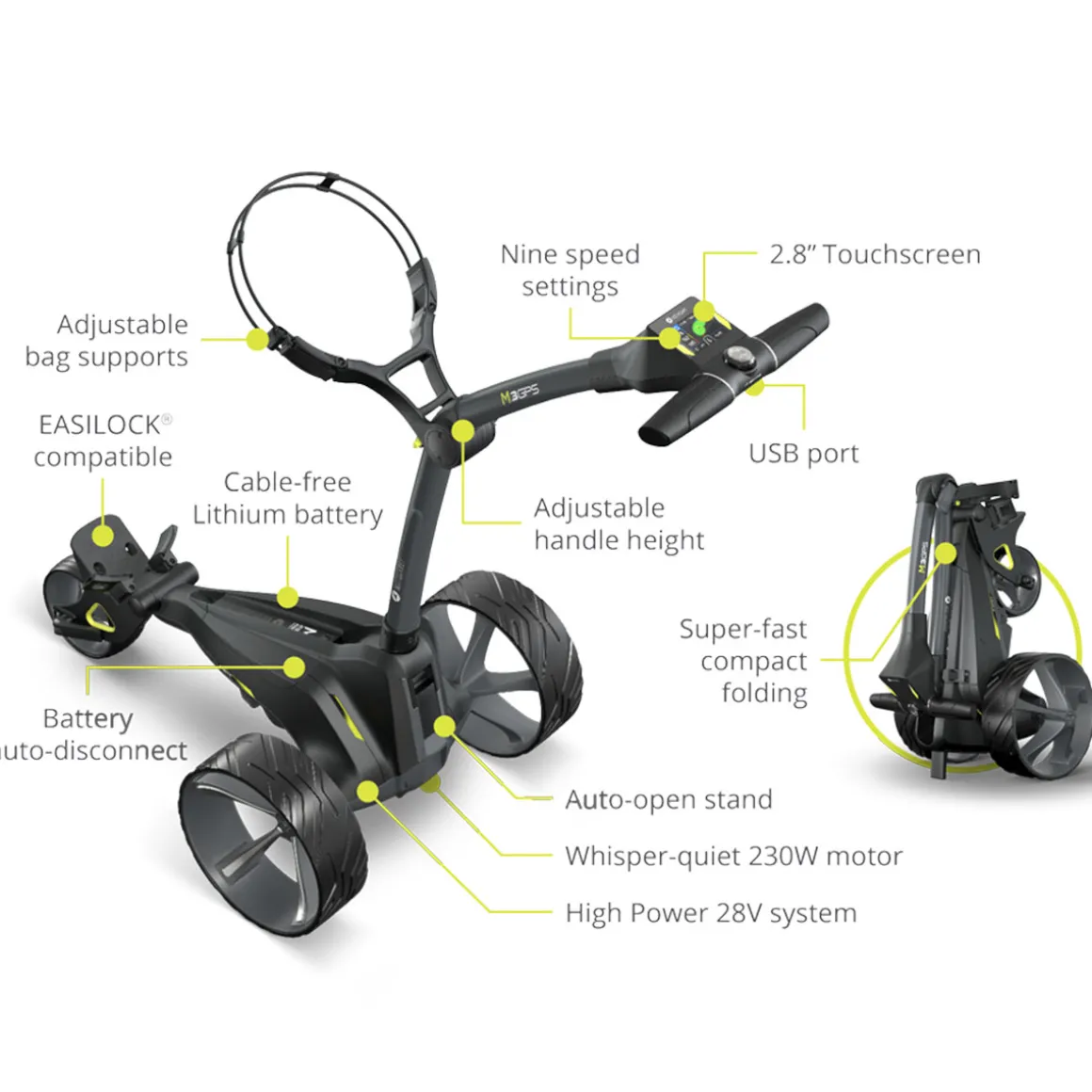 motocaddy_m_gps_standard__7-1.webp Motocaddy M3 GPS Standard Range Lithium Electric Golf Trolley