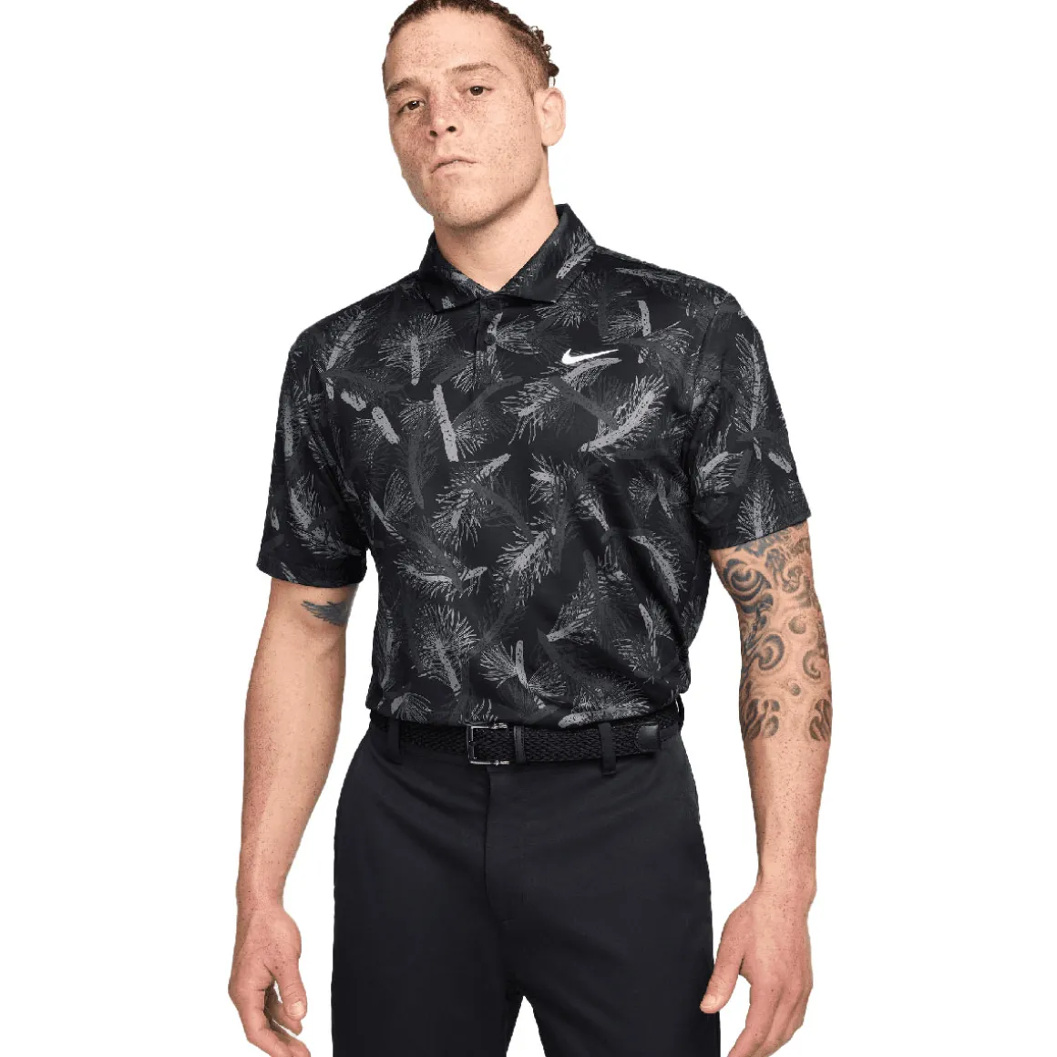 Nike Men's Tour Pine Print Golf Polo Shirt