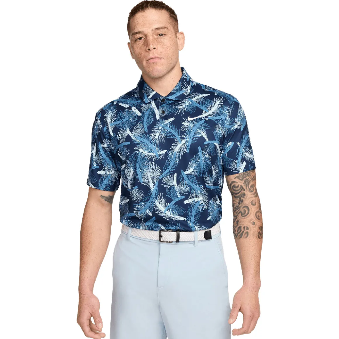 Nike Men's Tour Pine Print Golf Polo Shirt