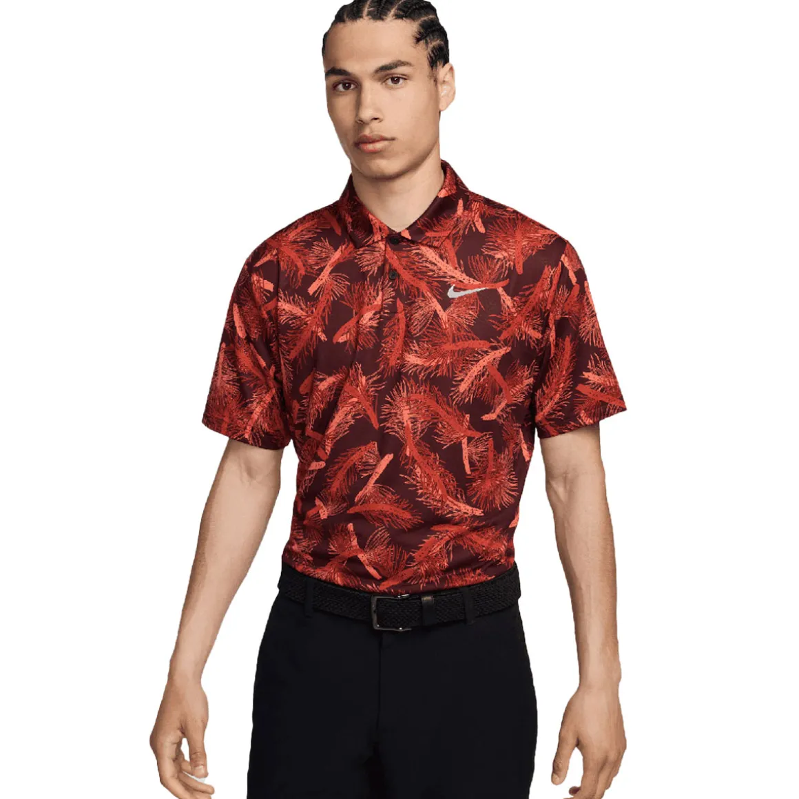 nike_mens_tour_pine_print_6.webp Nike Men's Tour Pine Print Golf Polo Shirt