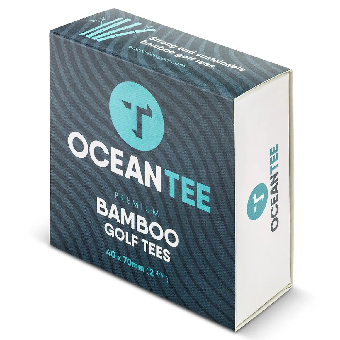 OCEANTEE 70mm Bamboo Golf Tees - 40 Pack