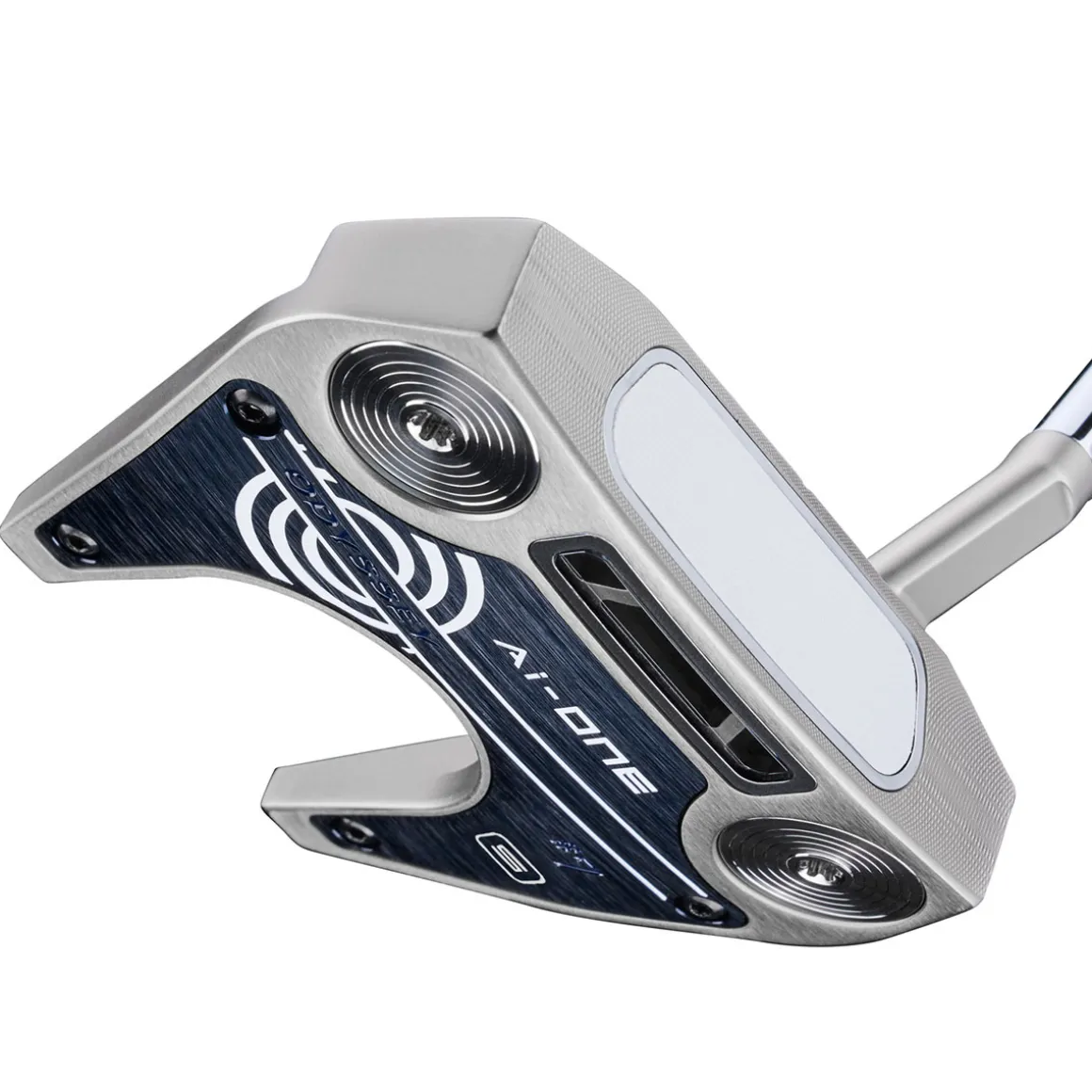 Odyssey Ai-ONE Seven Silver Short Slant Pistol Golf Putter