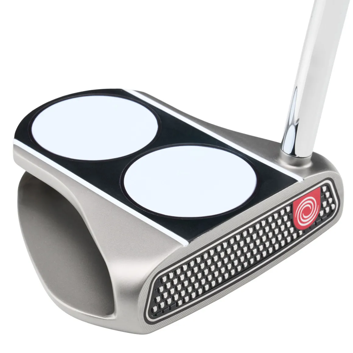 odyssey_microhinge_vline__2.webp Odyssey Microhinge V-Line 2-Ball Double Bend Pistol Golf Putter