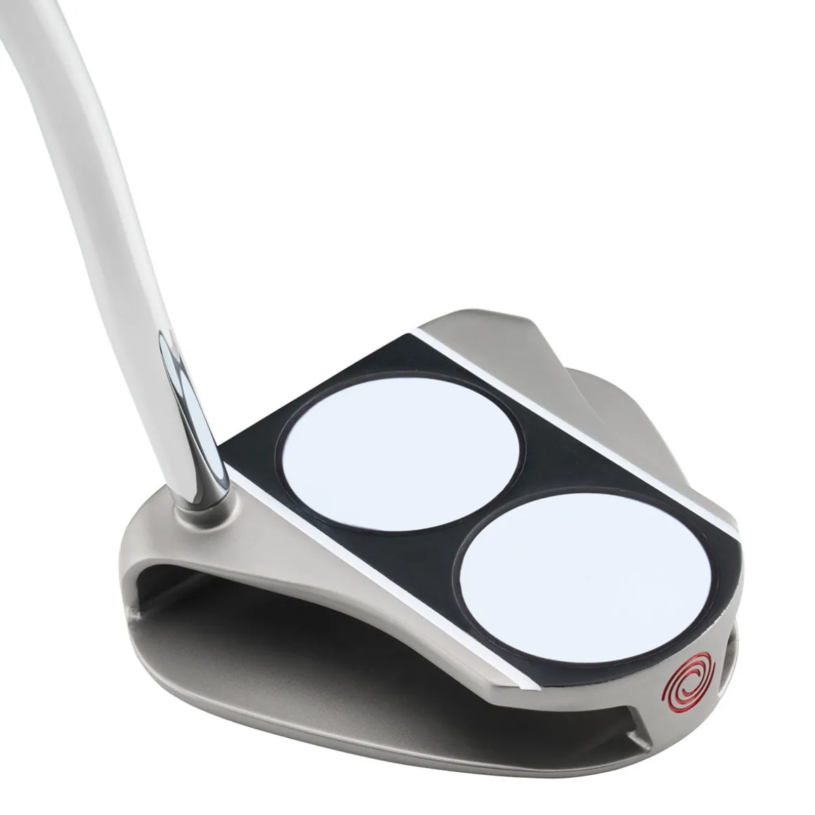 odyssey_microhinge_vline__3.webp Odyssey Microhinge V-Line 2-Ball Double Bend Pistol Golf Putter