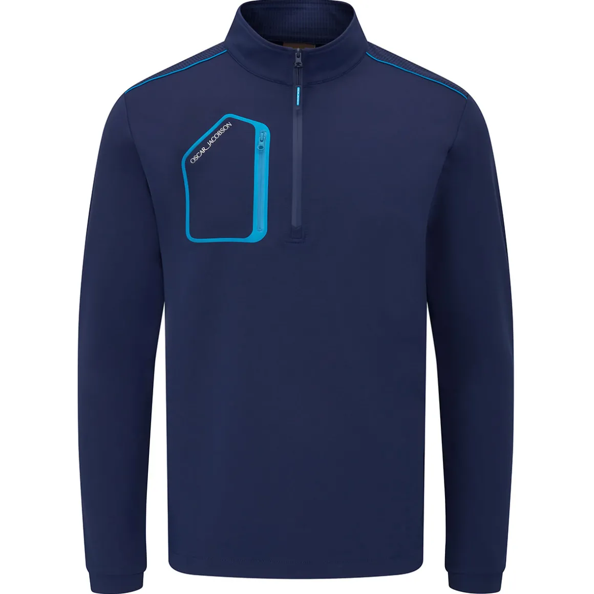 Oscar Jacobson Hastings Pocket Quarter Zip Golf Mid Layer