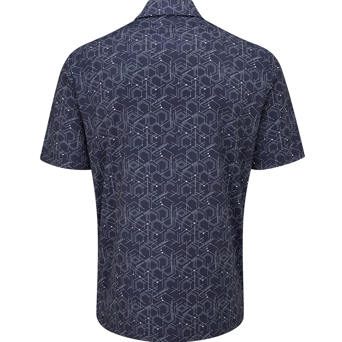 oscar_jacobson_mens_hollo_7-1.webp Oscar Jacobson Men's Hollow Geo Print Golf Polo Shirt