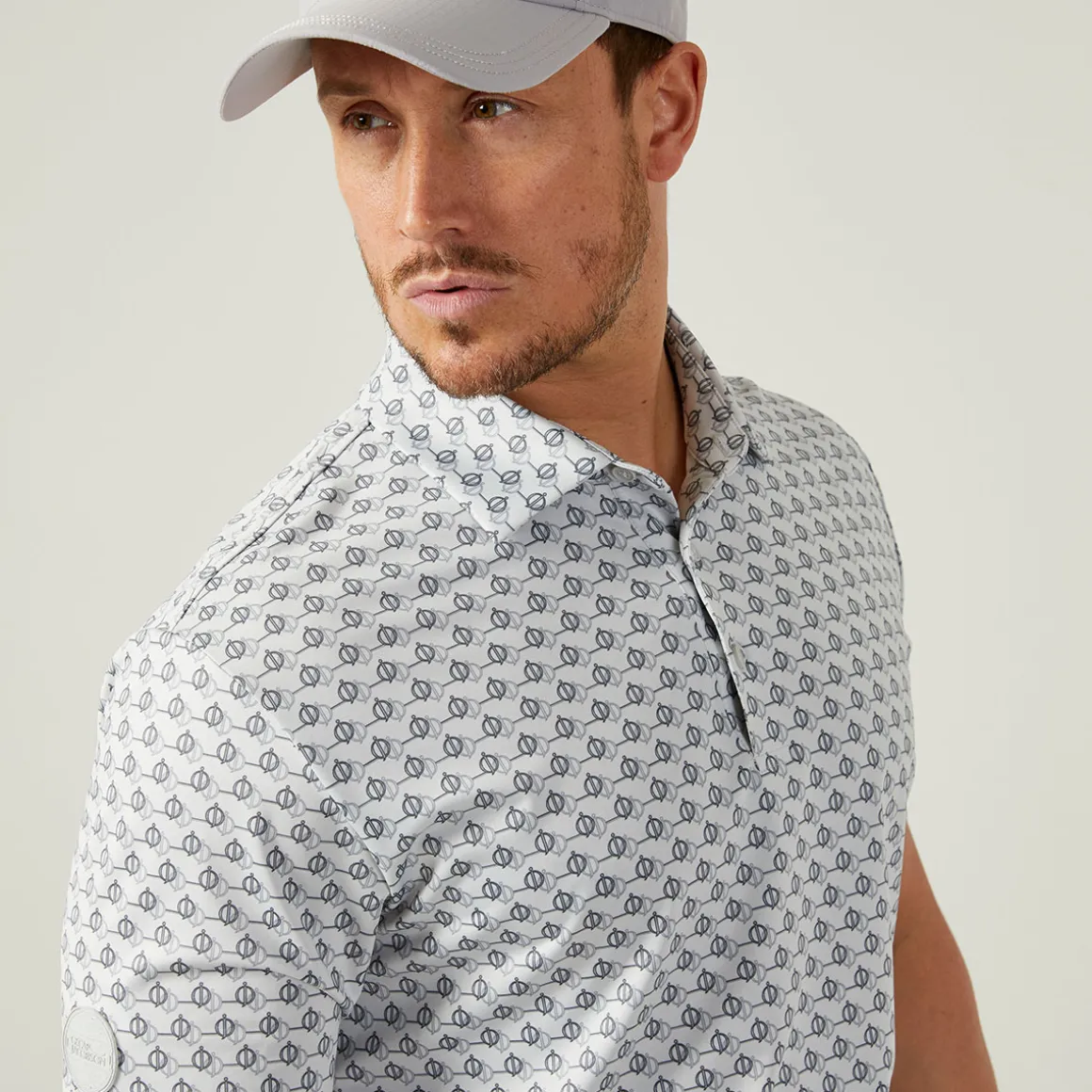 Oscar Jacobson Men's Kotewall Golf Polo Shirt