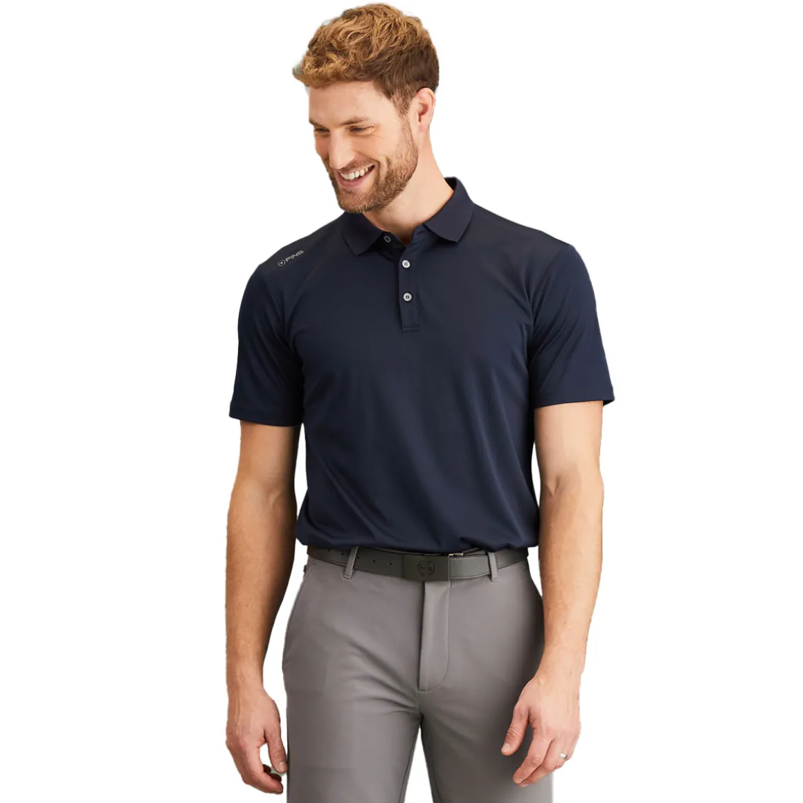PING Men's Lindum Stretch Golf Polo Shirt