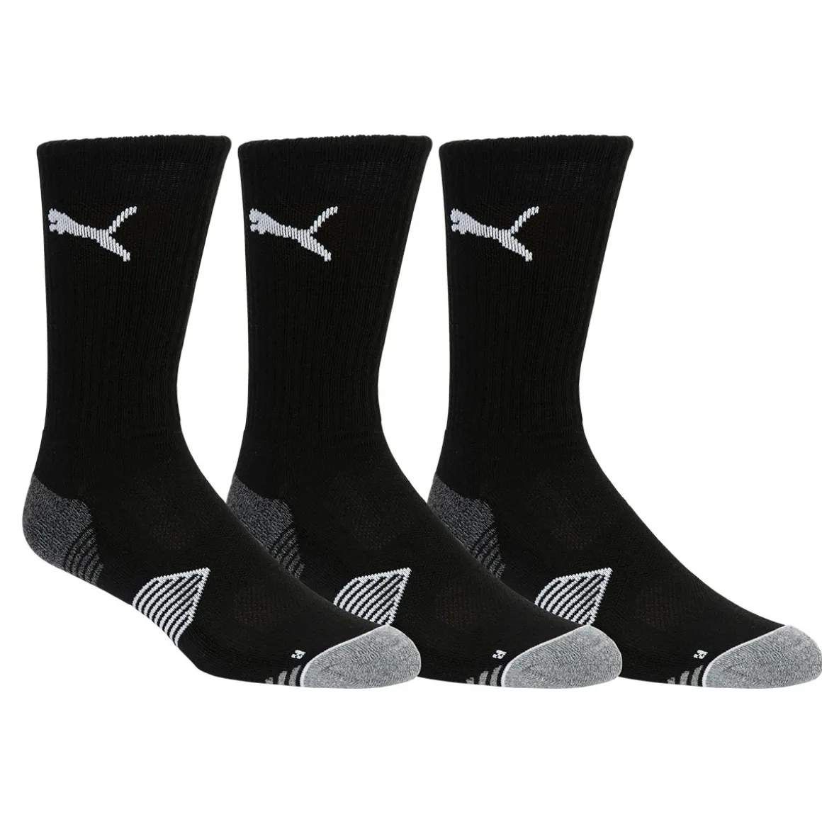 PUMA Golf Essential Crew-Cut 3 Pair Pack Socks