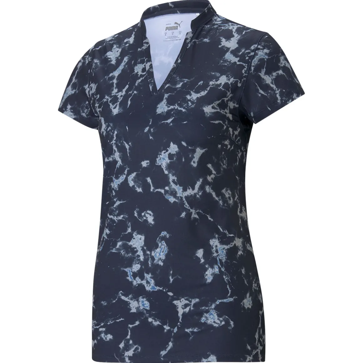 PUMA Ladies CLOUDSPUN Marble Stretch Golf Polo Shirt