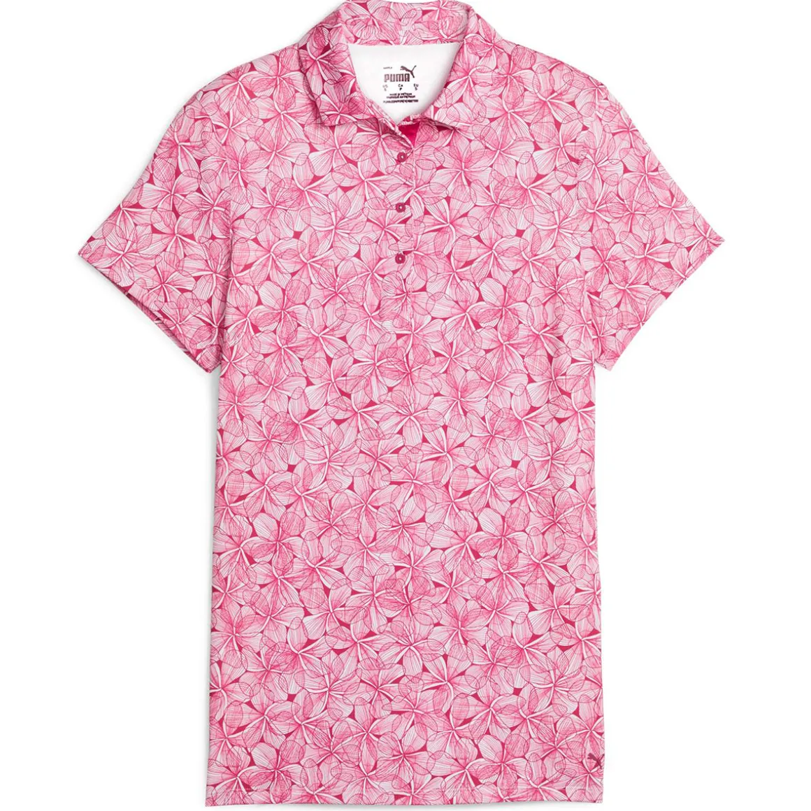 PUMA Ladies MATTR Plumeria Golf Polo Shirt