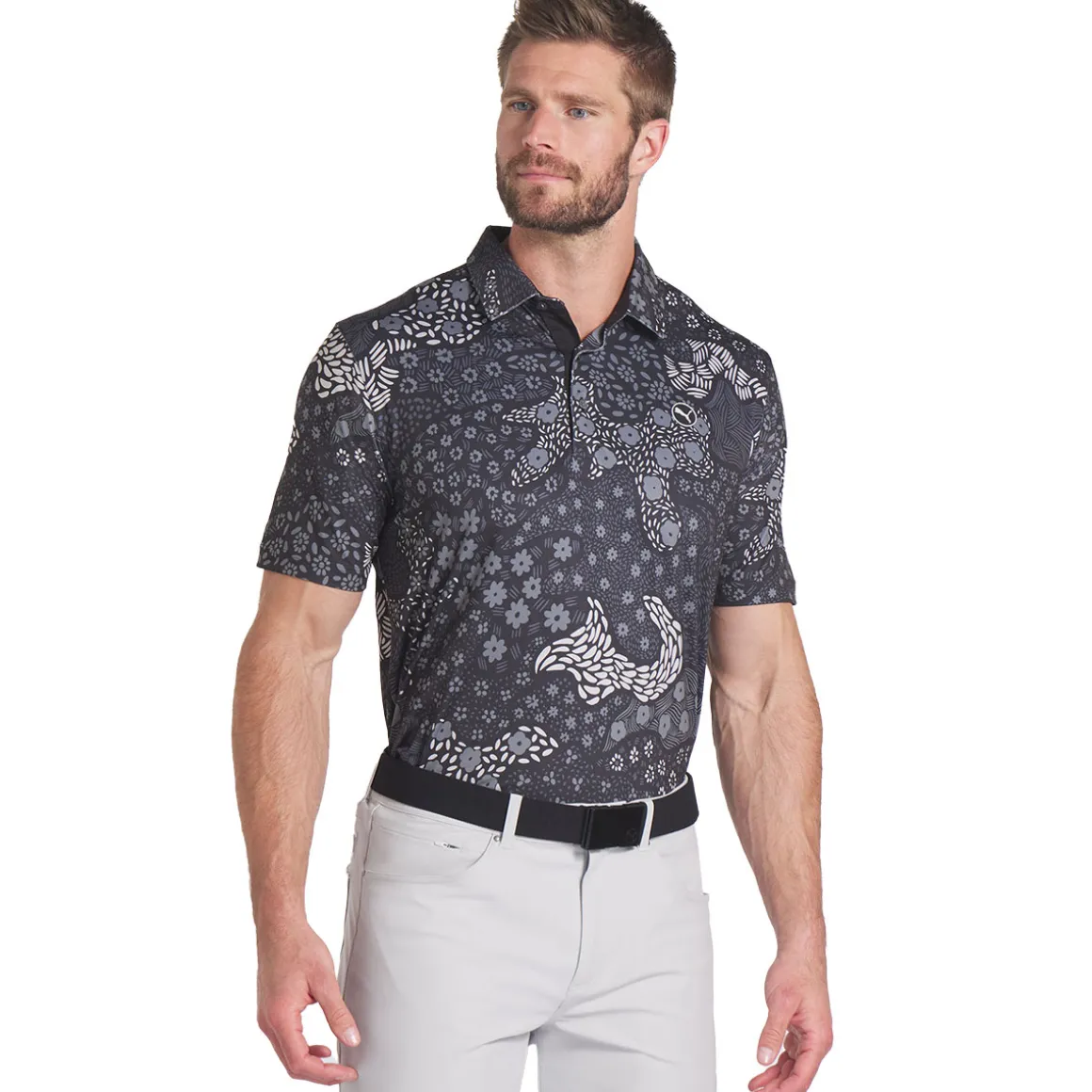 PUMA Men's CLOUDSPUN Bloom Golf Polo Shirt
